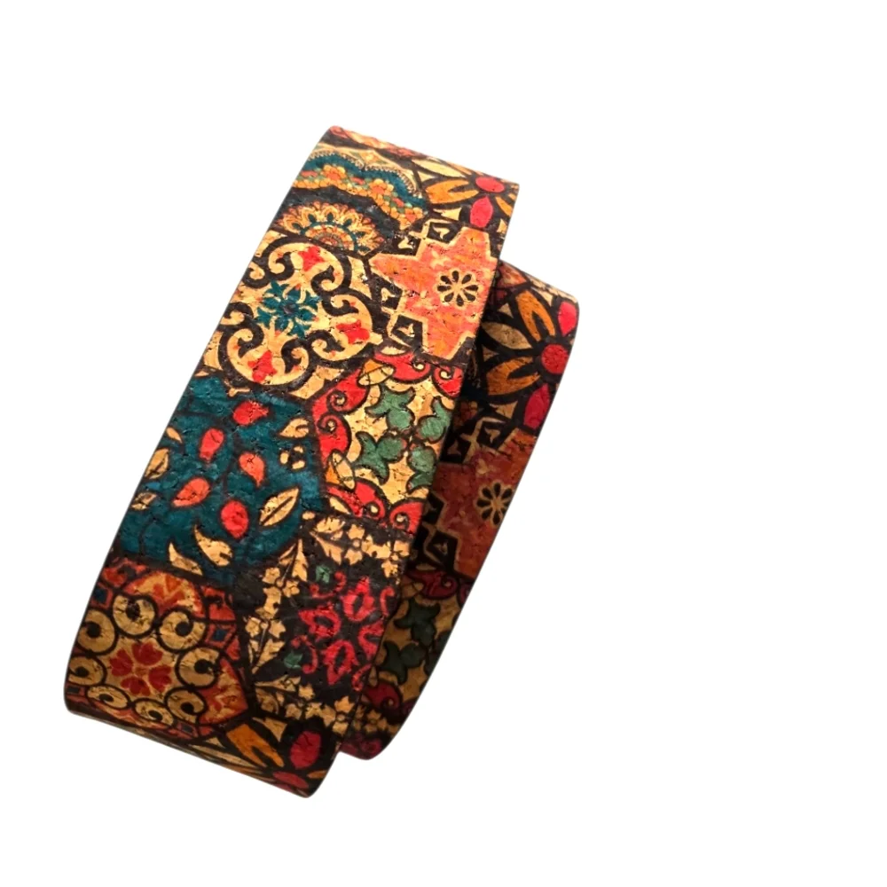 Fashion Vintage‎ Style Belt Faux Leather Cork Material Western Bohemian